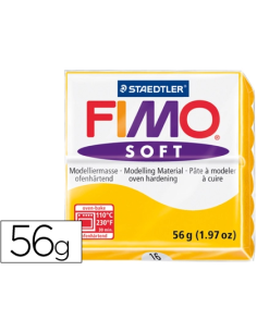 CI | Pasta staedtler fimo soft 56 gr color amarillo