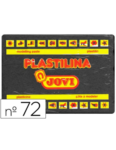 CI | Plastilina jovi 72 negro -unidad -tamaño grande