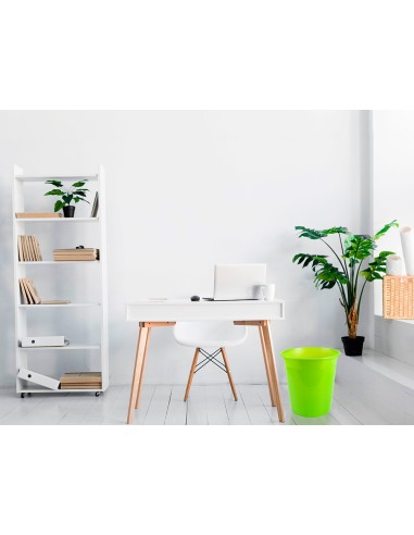 CI | Papelera plastico q-connect verde...