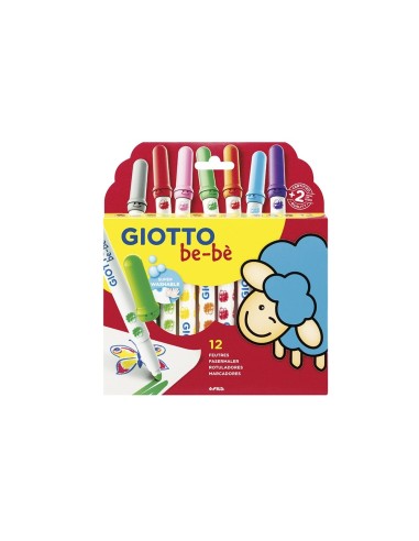 CI | Rotulador giotto super bebe caja de 12 colores surtidos