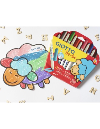 CI | Rotulador giotto super bebe caja de 12 colores surtidos