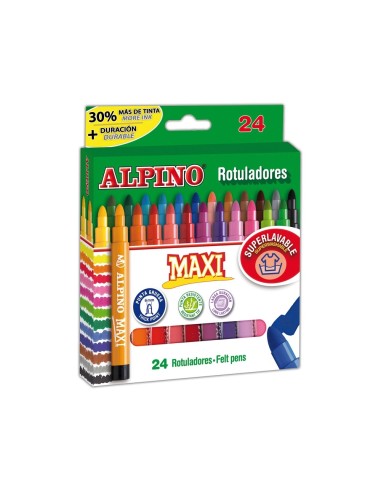 CI | Rotulador alpino maxi -caja de 24 colores