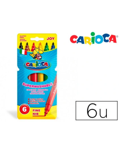 CI | Rotulador carioca joy caja de 6 colores