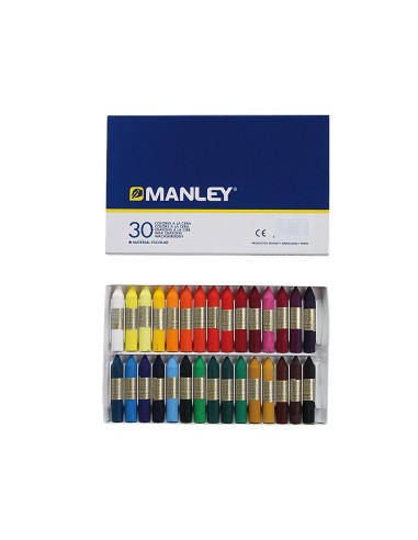 CI | Lapices cera manley -caja de 30 colores
