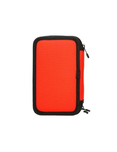 CI | Plumier escolar antartik triple color rojo 36 piezas