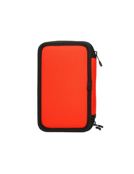 CI | Plumier escolar antartik triple color rojo 36 piezas