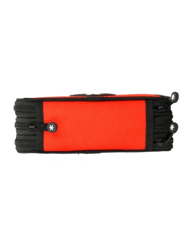CI | Plumier escolar antartik triple color rojo 36 piezas