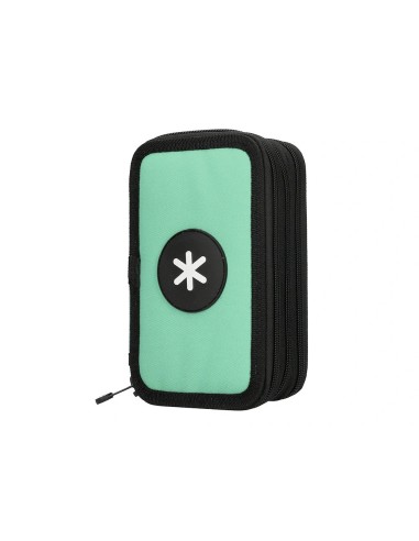 CI | Plumier escolar antartik triple color menta 36 piezas