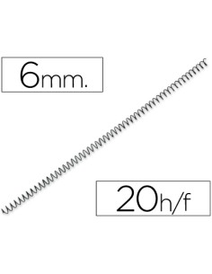CI | Espiral metalico q-connect 64 5:1 6mm 1mm caja de...