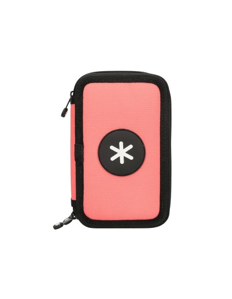 CI | Plumier escolar antartik triple color coral 36 piezas