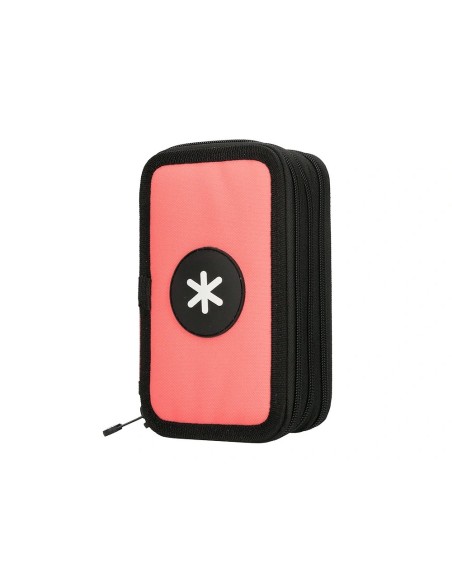 CI | Plumier escolar antartik triple color coral 36 piezas