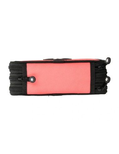 CI | Plumier escolar antartik triple color coral 36 piezas