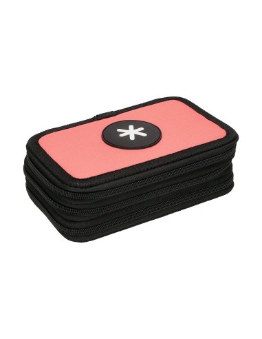 CI | Plumier escolar antartik triple color coral 36 piezas