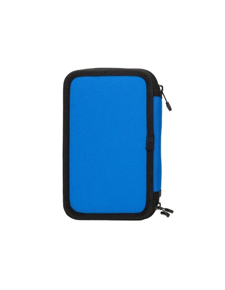 CI | Plumier escolar antartik triple color azul 36 piezas