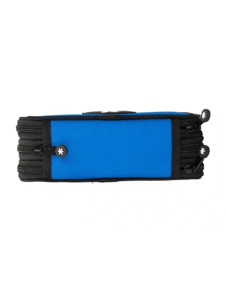 CI | Plumier escolar antartik triple color azul 36 piezas