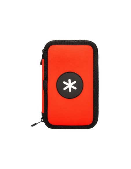CI | Plumier escolar antartik doble color rojo 28 piezas