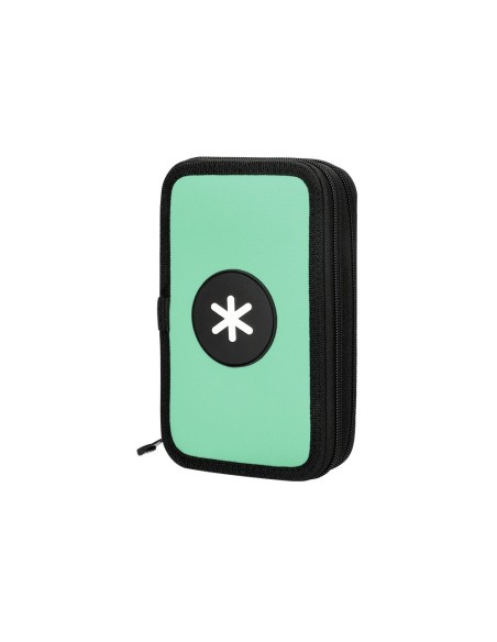 CI | Plumier escolar antartik doble color menta 28 piezas