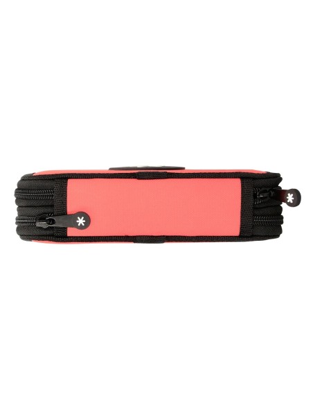 CI | Plumier escolar antartik doble color coral 28 piezas
