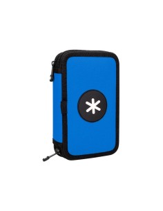 CI | Plumier escolar antartik doble color azul 28 piezas