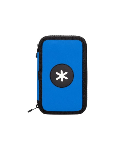 CI | Plumier escolar antartik doble color azul 28 piezas