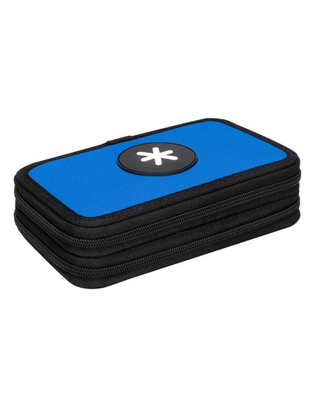 CI | Plumier escolar antartik doble color azul 28 piezas