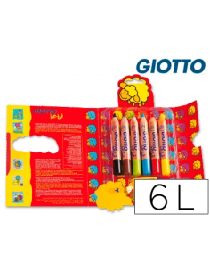 CI | Lapices de colores giotto super bebe caja de 6...