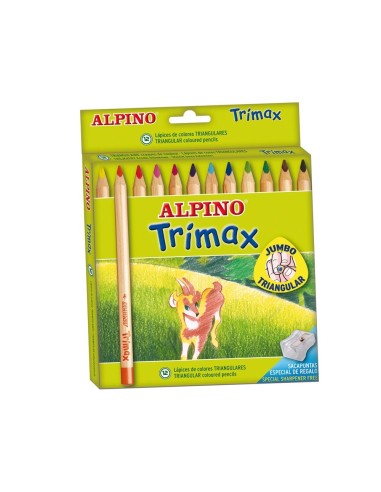 CI | Lapices de colores alpino trimax caja de 12 colores