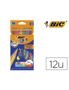 CI | Lapices de colores bic evolution stripes caja de 12 colores surtidos