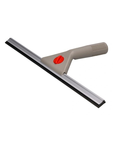 CI | Limpiaventanas q-connect industrial mango de acero y hoja limpiadora de plastico de 40 cm de ancho