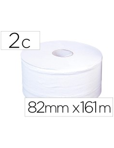 CI | Papel higienico jumbo 2/c blanco-mandril de 62,5 mm...