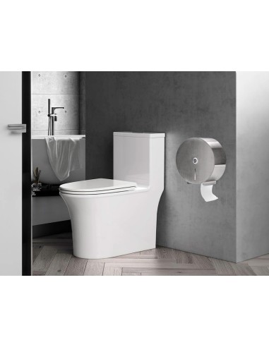 CI | Dispensador q-connect de papel higienico jumbo acero inoxidable 115x254x265 mm
