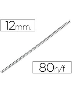 CI | Espiral metalico q-connect 64 5:1 12 mm 1mm caja de...