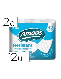 CI | Papel higienico amoos 2 capas 100 mm diametro x 87...