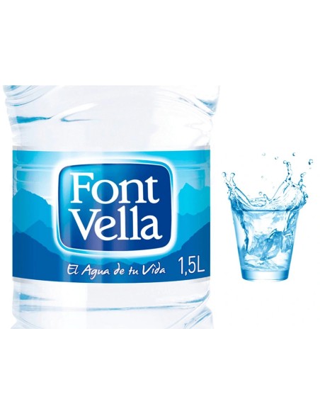 CI | Agua mineral natural font vella botella sant hilari 1,5l