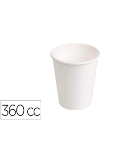 CI | Vaso De Carton Biodegradable Blanco 360 Cc Paquete...