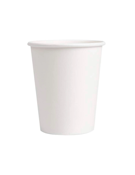 CI | Vaso De Carton Biodegradable Blanco 220 Cc Paquete De 50 Unidades