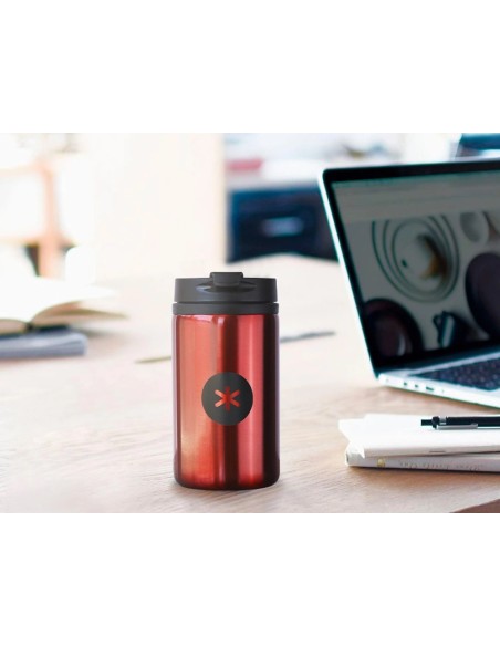 CI | Vaso Antartik Acero Inoxidable Con Tapa Dosificador De Seguridad Y Base Acolchada 290 Ml Color Rojo
