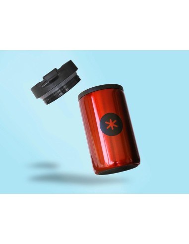 CI | Vaso Antartik Acero Inoxidable Con Tapa Dosificador De Seguridad Y Base Acolchada 290 Ml Color Rojo