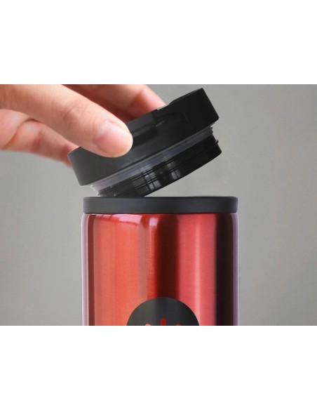 CI | Vaso Antartik Acero Inoxidable Con Tapa Dosificador De Seguridad Y Base Acolchada 290 Ml Color Rojo