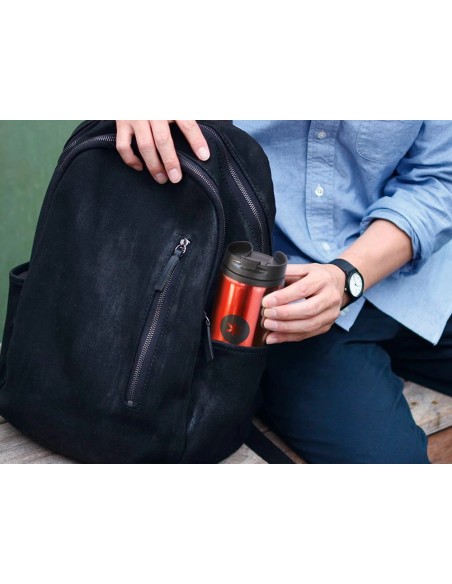 CI | Vaso Antartik Acero Inoxidable Con Tapa Dosificador De Seguridad Y Base Acolchada 290 Ml Color Rojo