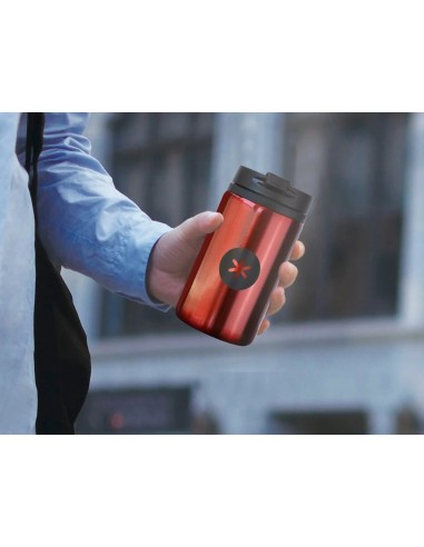 CI | Vaso Antartik Acero Inoxidable Con Tapa Dosificador De Seguridad Y Base Acolchada 290 Ml Color Rojo