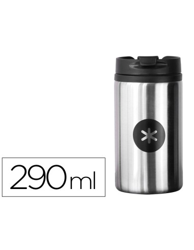 CI | Vaso Antartik Acero Inoxidable Con Tapa Dosificador De Seguridad Y Base Acolchada 290 Ml Color Plata