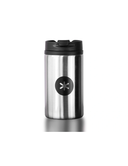 CI | Vaso Antartik Acero Inoxidable Con Tapa Dosificador De Seguridad Y Base Acolchada 290 Ml Color Plata