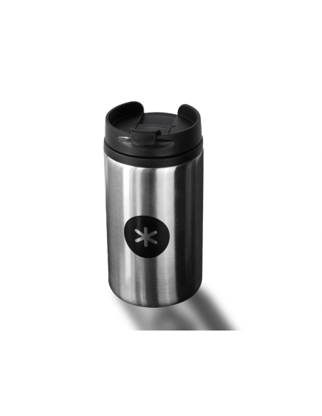 CI | Vaso Antartik Acero Inoxidable Con Tapa Dosificador De Seguridad Y Base Acolchada 290 Ml Color Plata