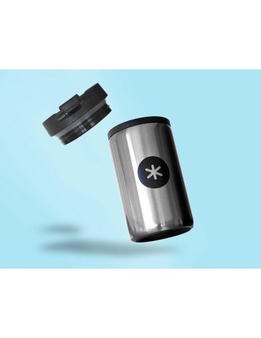 CI | Vaso Antartik Acero Inoxidable Con Tapa Dosificador De Seguridad Y Base Acolchada 290 Ml Color Plata
