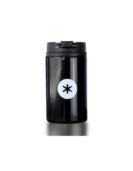 CI | Vaso Antartik Acero Inoxidable Con Tapa Dosificador De Seguridad Y Base Acolchada 290 Ml Color Negro