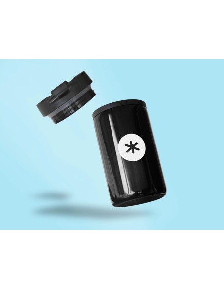 CI | Vaso Antartik Acero Inoxidable Con Tapa Dosificador De Seguridad Y Base Acolchada 290 Ml Color Negro