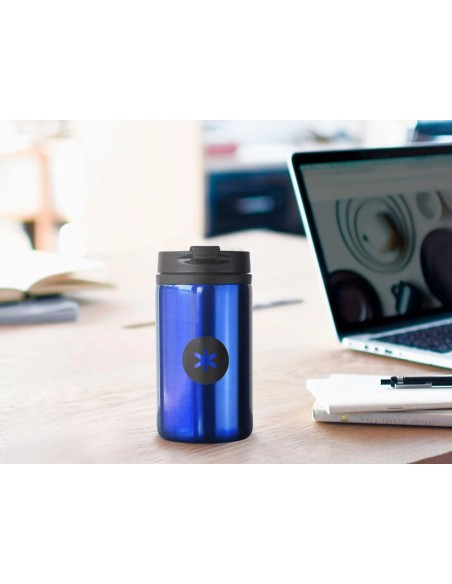 CI | Vaso Antartik Acero Inoxidable Con Tapa Dosificador De Seguridad Y Base Acolchada 290 Ml Color Azul