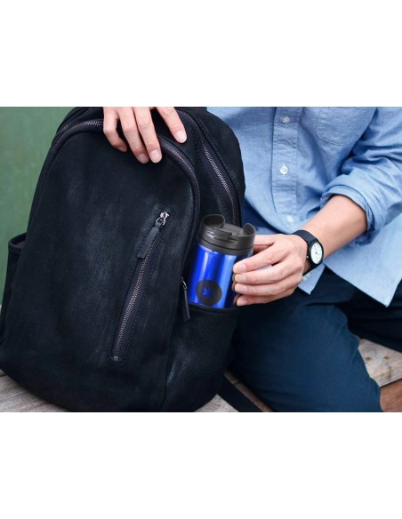 CI | Vaso Antartik Acero Inoxidable Con Tapa Dosificador De Seguridad Y Base Acolchada 290 Ml Color Azul