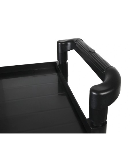 CI | Carro de servicio multifuncional q-connect 3 estantes de polipropileno 830x420x970 mm